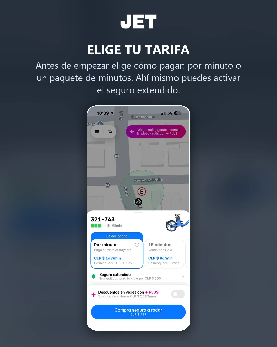 Elige tu tarifa: por minuto o un paquete de minutos